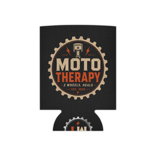 Can Cooler - "Moto Therapy" Motorcycle Gear Logo Cooler