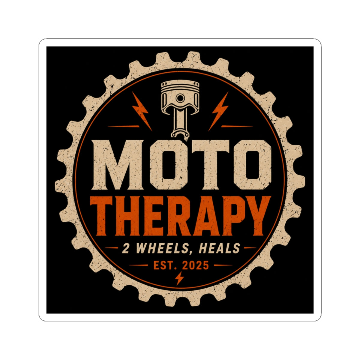 Moto Therapy Logo Sticker