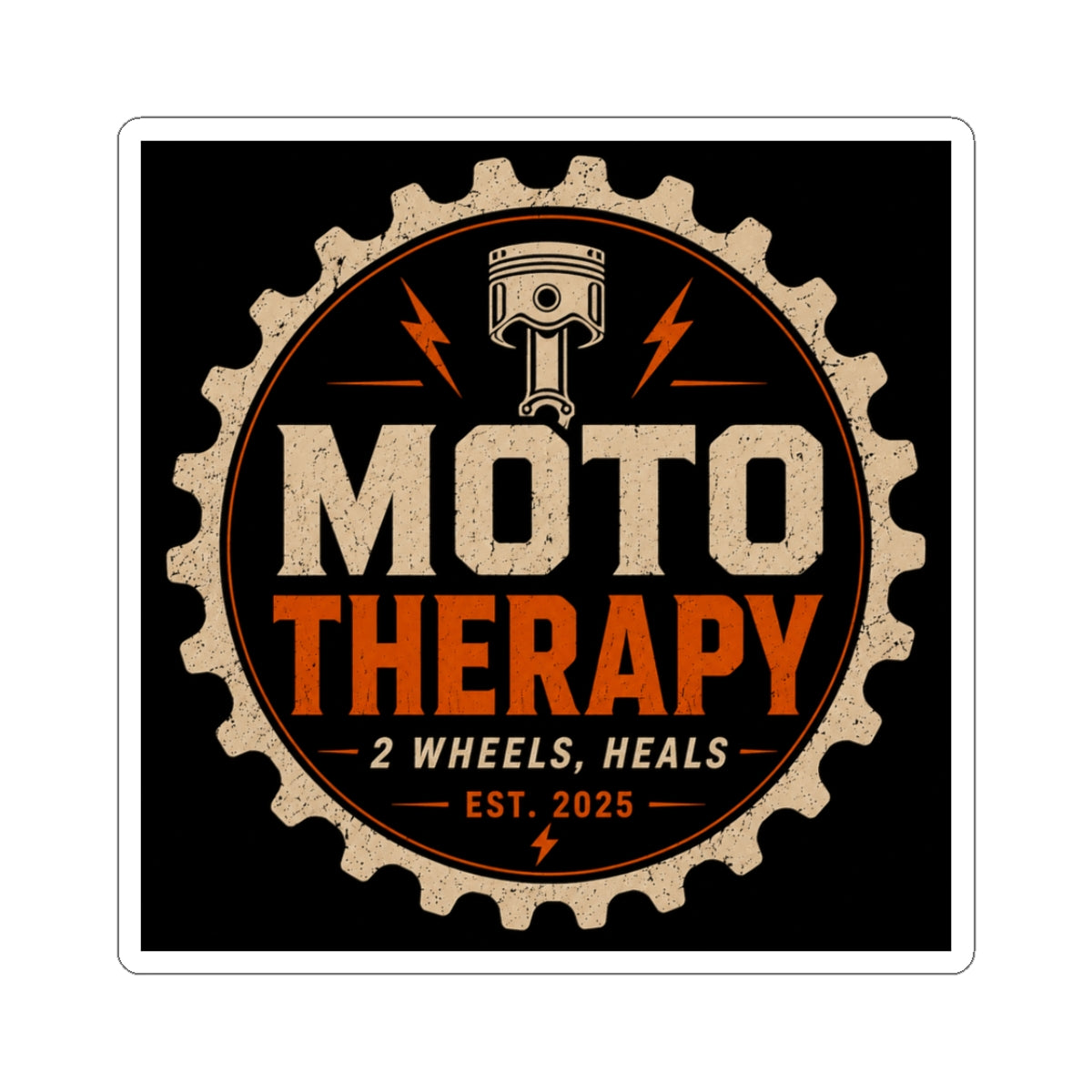 Moto Therapy Logo Sticker
