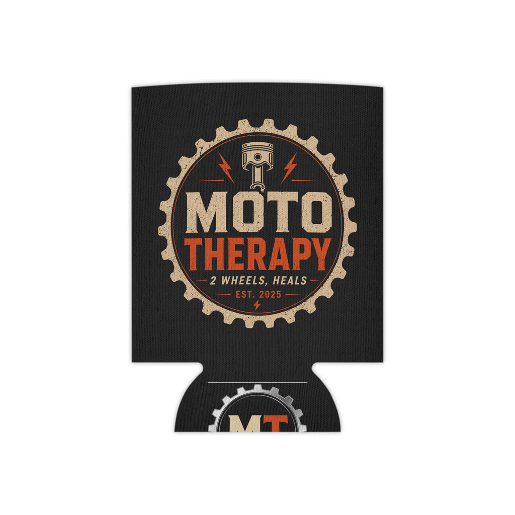 Can Cooler - "Moto Therapy" Motorcycle Gear Logo Cooler